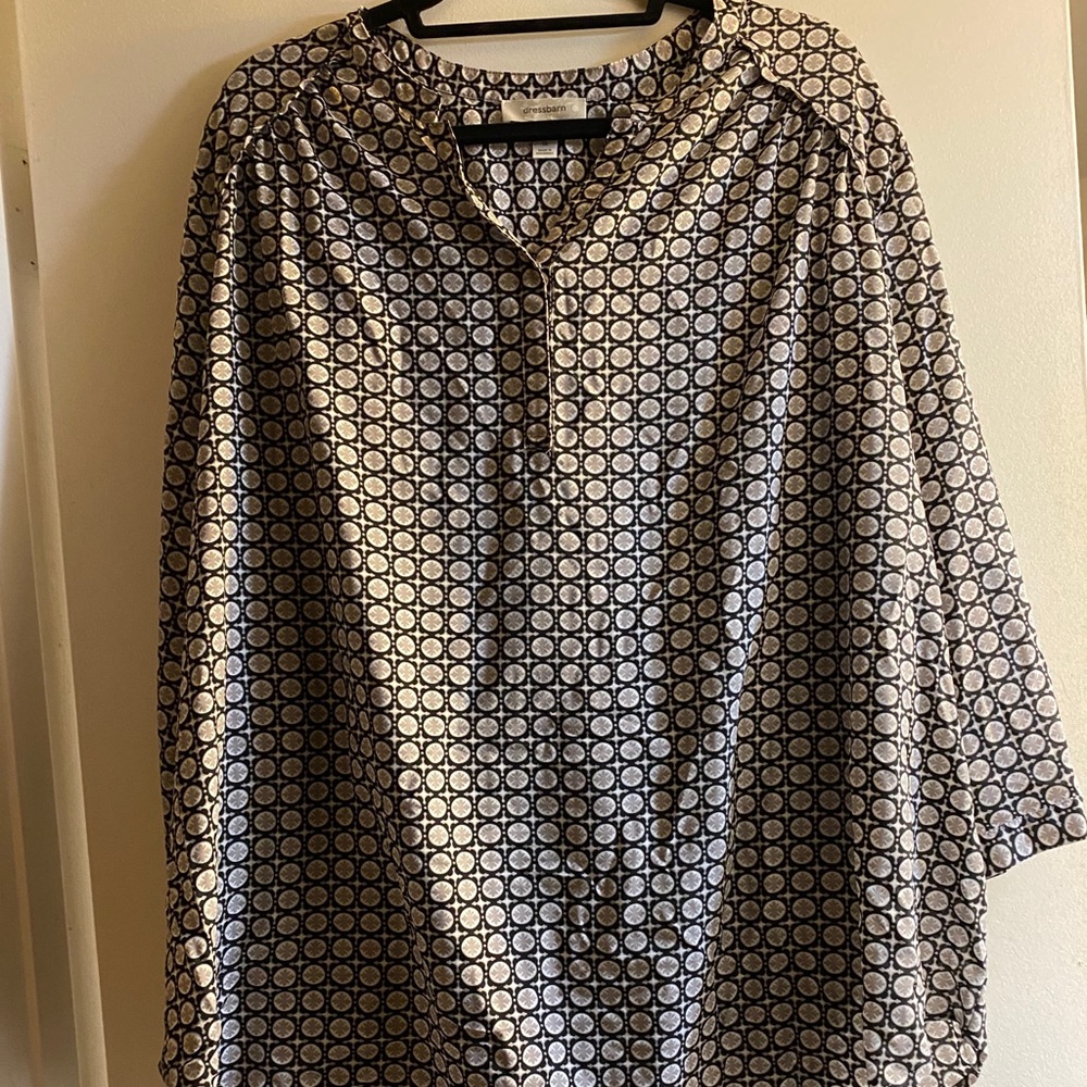 3x Grey Black Patterned Blouse